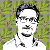 1_wallpaper-1024x1024-Tapioca-_-dark-geometric-r4-05-trans-branch-green-leaves-Edward_Snowden_Caricature_01