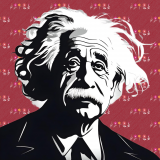 wallpaper-1024x1024-Scarlet_sage-_-brushed-alum-dark-r4-01-withSpacing-trans-flower-icons-white-storks-Albert_Einstein_02