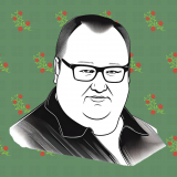 wallpaper-1024x1024-Stone_green-_-batthern-r4-01-withSpacing-trans-rose-branch-Kim-DotCom-Illustration-BW-01